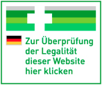 Logo mit Link zur Überprüfung der Legalität dieser Website